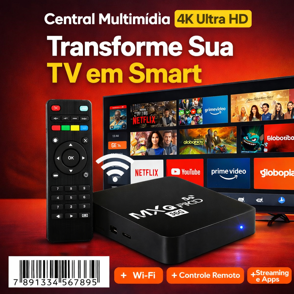 Upgrade Instantâneo para Sua TV | Multimídia 4K 