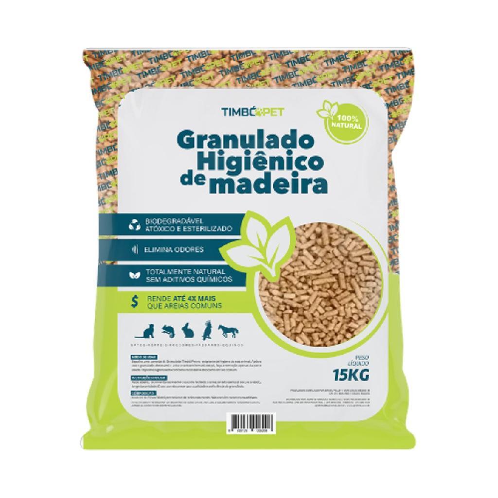 Granulado Higiênico de Madeira TimbóPet Natural 