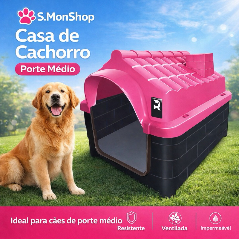 Casa De Cachorro N7 Porte Médio | Proteção do S