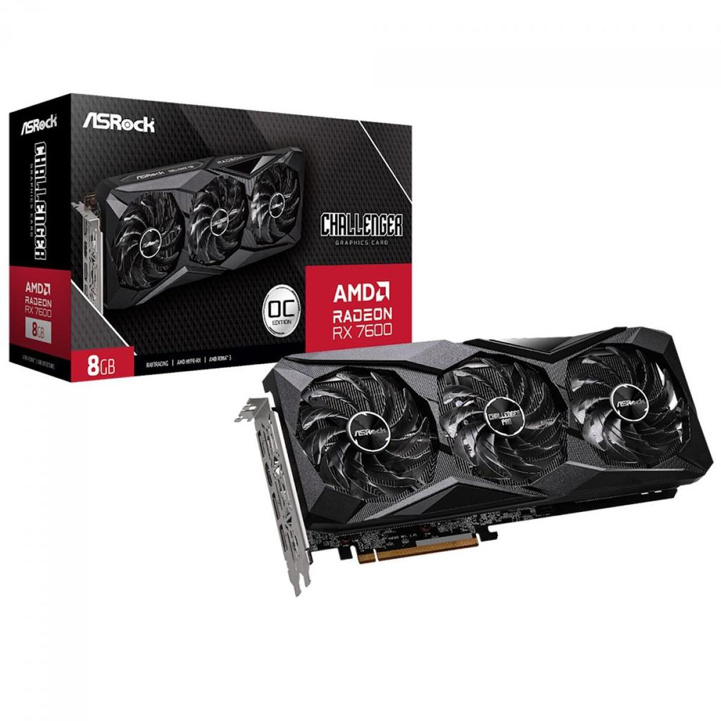 Placa de Vídeo AsRock AMD Radeon RX 7600 Challeng