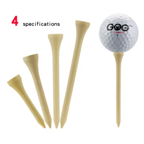 100 Tees de Golfe em Madeira  4,2cm  Suporte para 