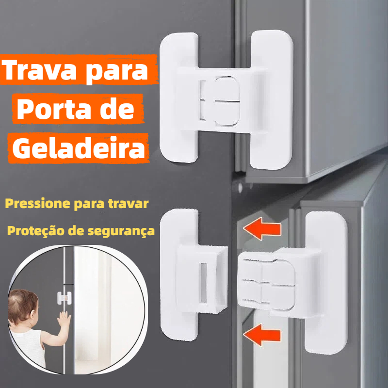 Trava para Porta de Geladeira Ordene Protetor Segu