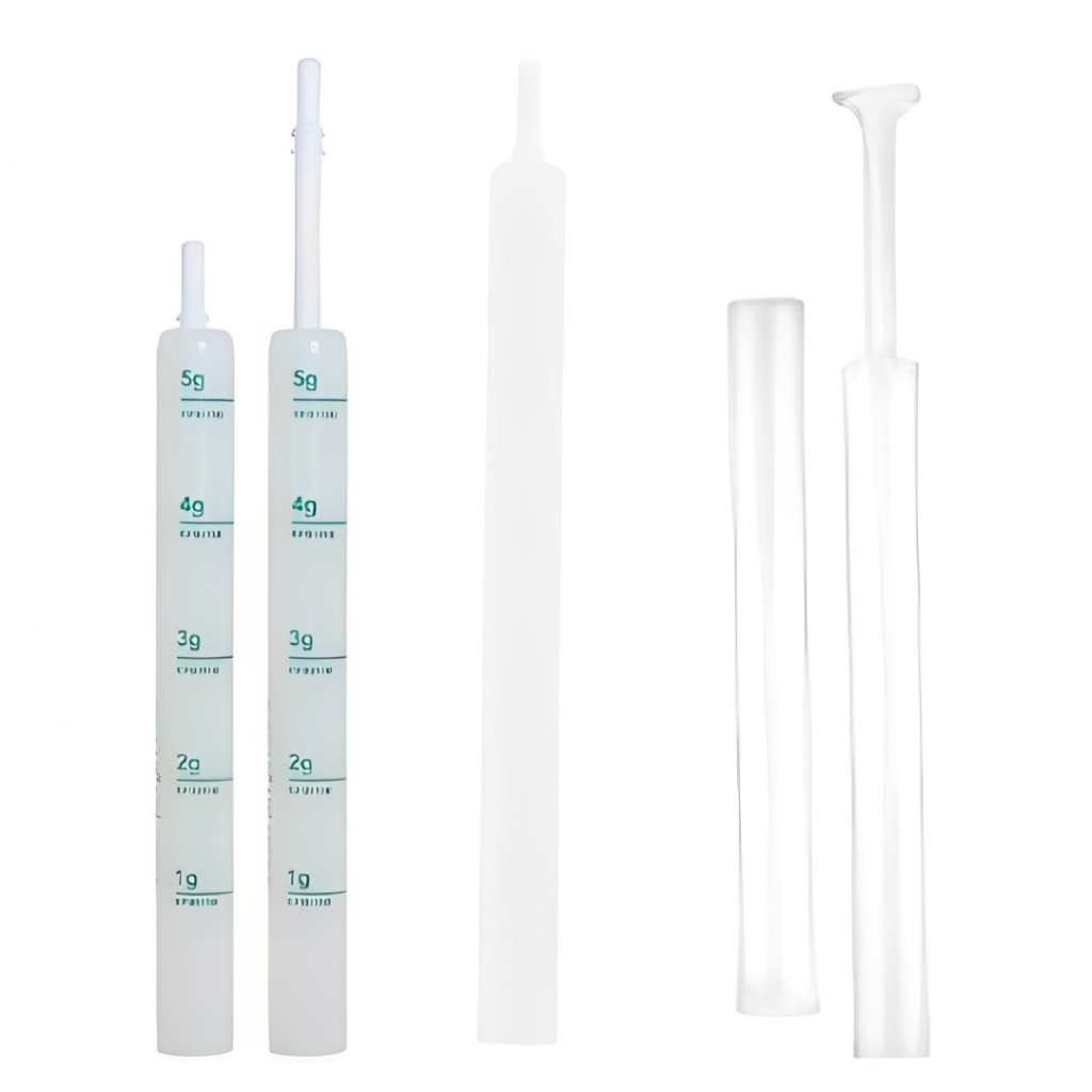 KIT 100 APLICADORES DE CREME VAGINAL 5 GR DESCARTA