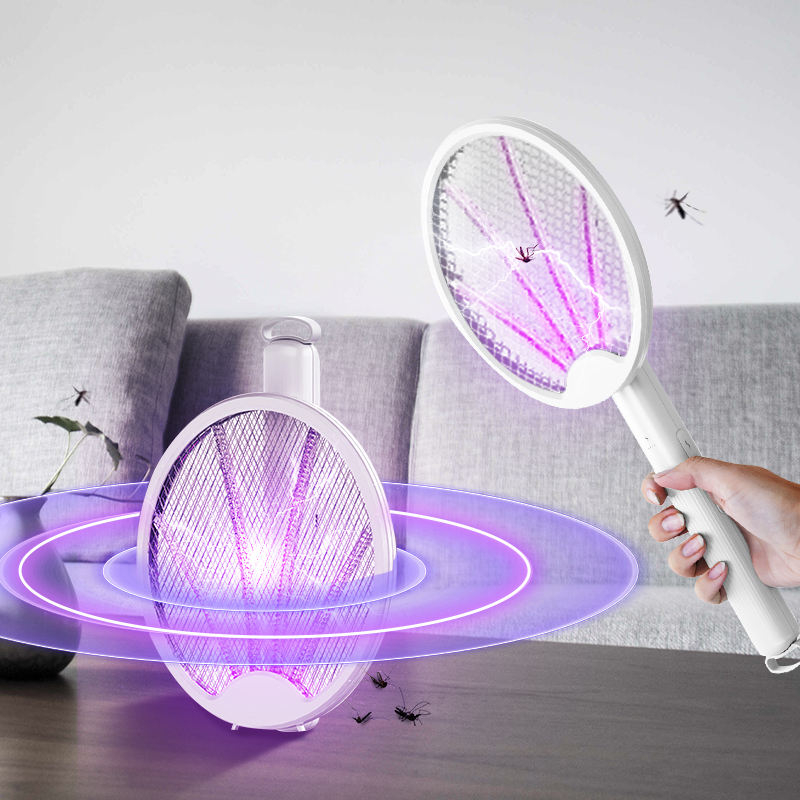 Raquete Elétrica para Mosquitos Recarregável USB