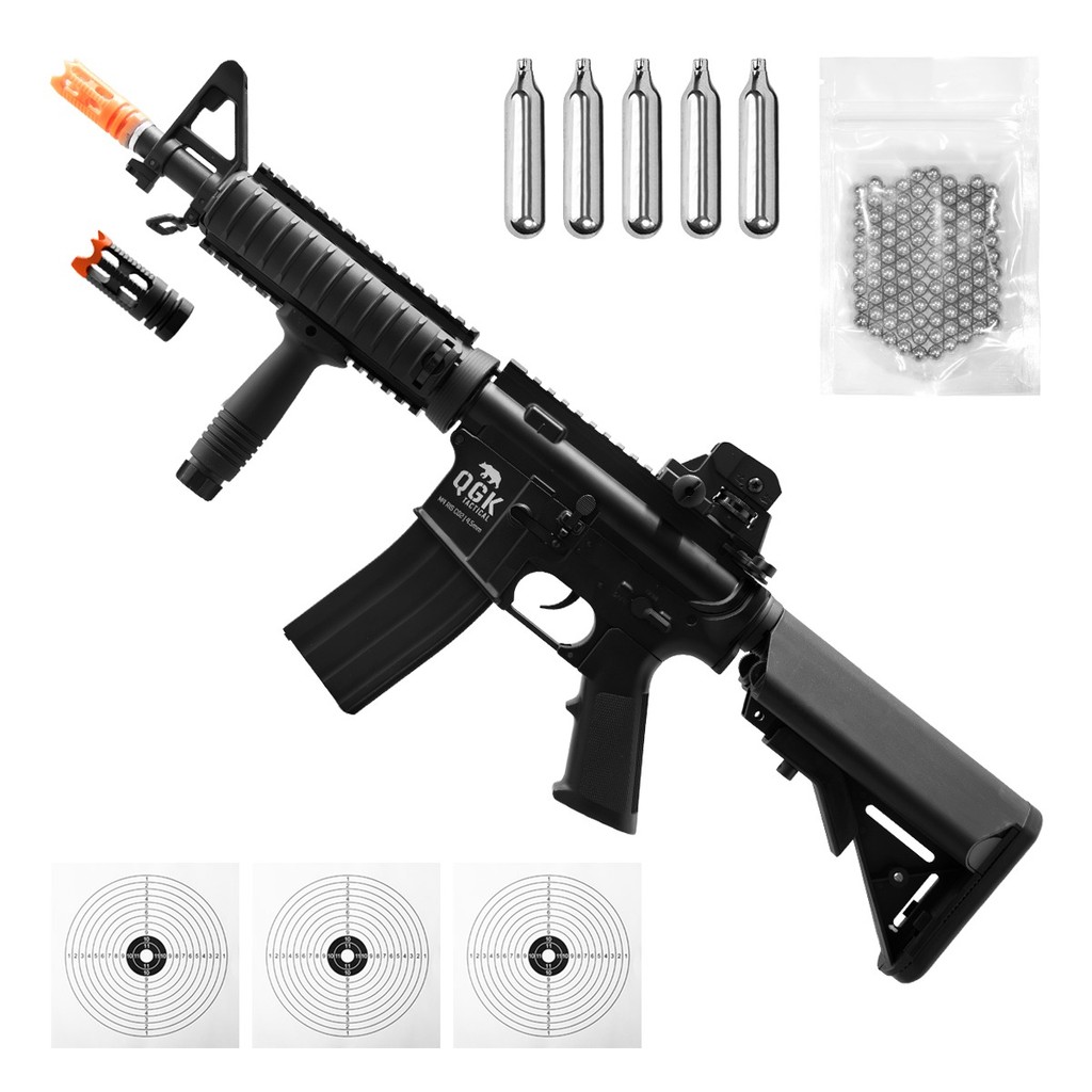 RIFLE AIRGUN M4 RIS CO2 4,5MM FULL METAL QGK + KIT