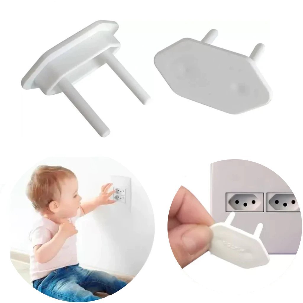 Kit 6/12/24 Protetor Tomada Criança e Bebê Segur