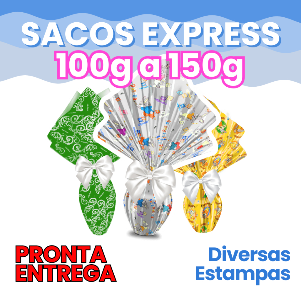 100g 150g 24x24cm Kit Com 25 Sacos Express Envelop