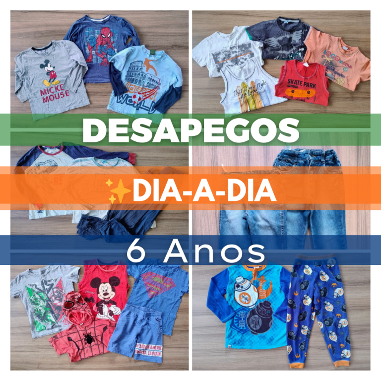 Roupas Infantil – Tam 6 anos Menino (Desapeg
