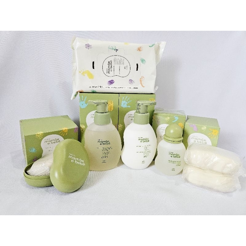 Natura Mamãe e Bebê kit com Saboneteira