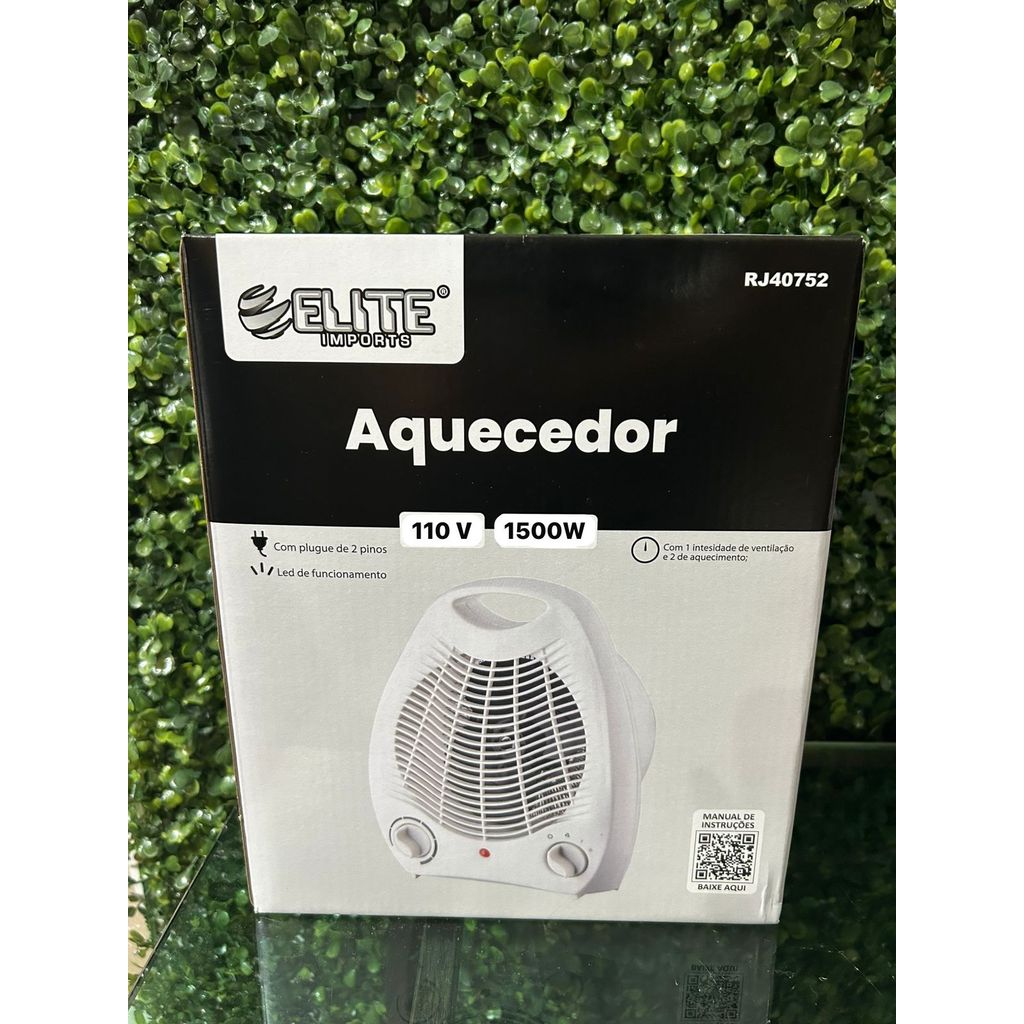 Aquecedor de Ar 110V 1500W  Compacto, potente e se
