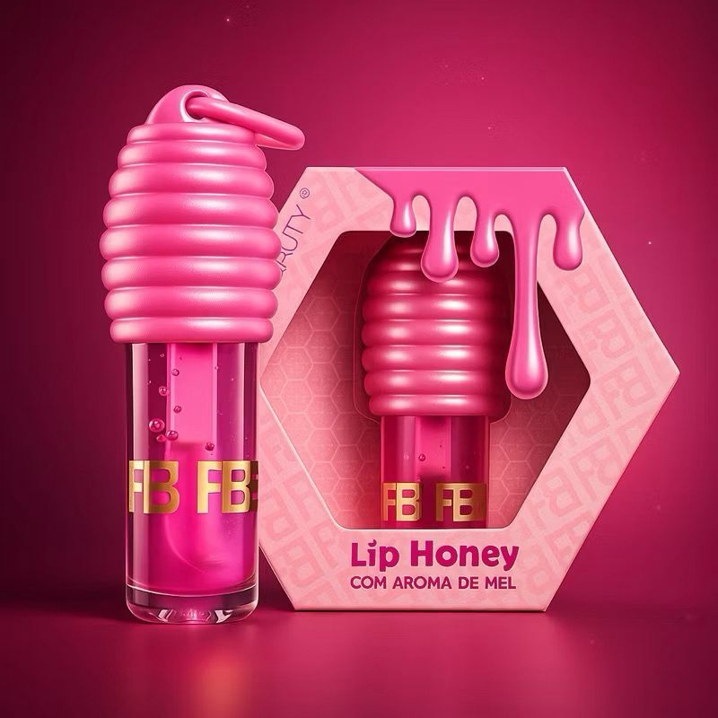 Gloss Lip Honey Morango Mel – Brilho Espelha