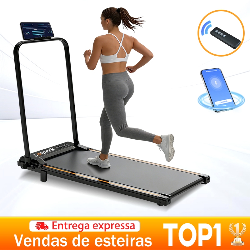 Esteira Elétrica Doméstica 2.0HP Dobrável Silen