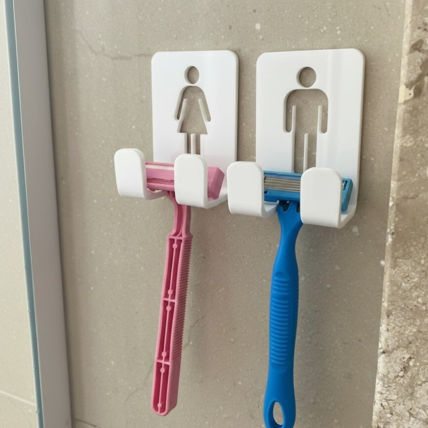 Suporte Lâmina Barbear Gilette Acrílico Organiza