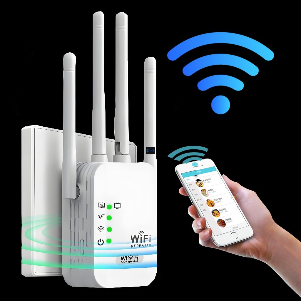Amplificador de sinal Wi-Fi repetidor e roteador s