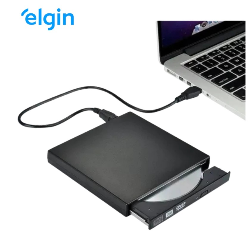 Leitor e Gravador de DVD Externo DVD-Rw01E USB Sli