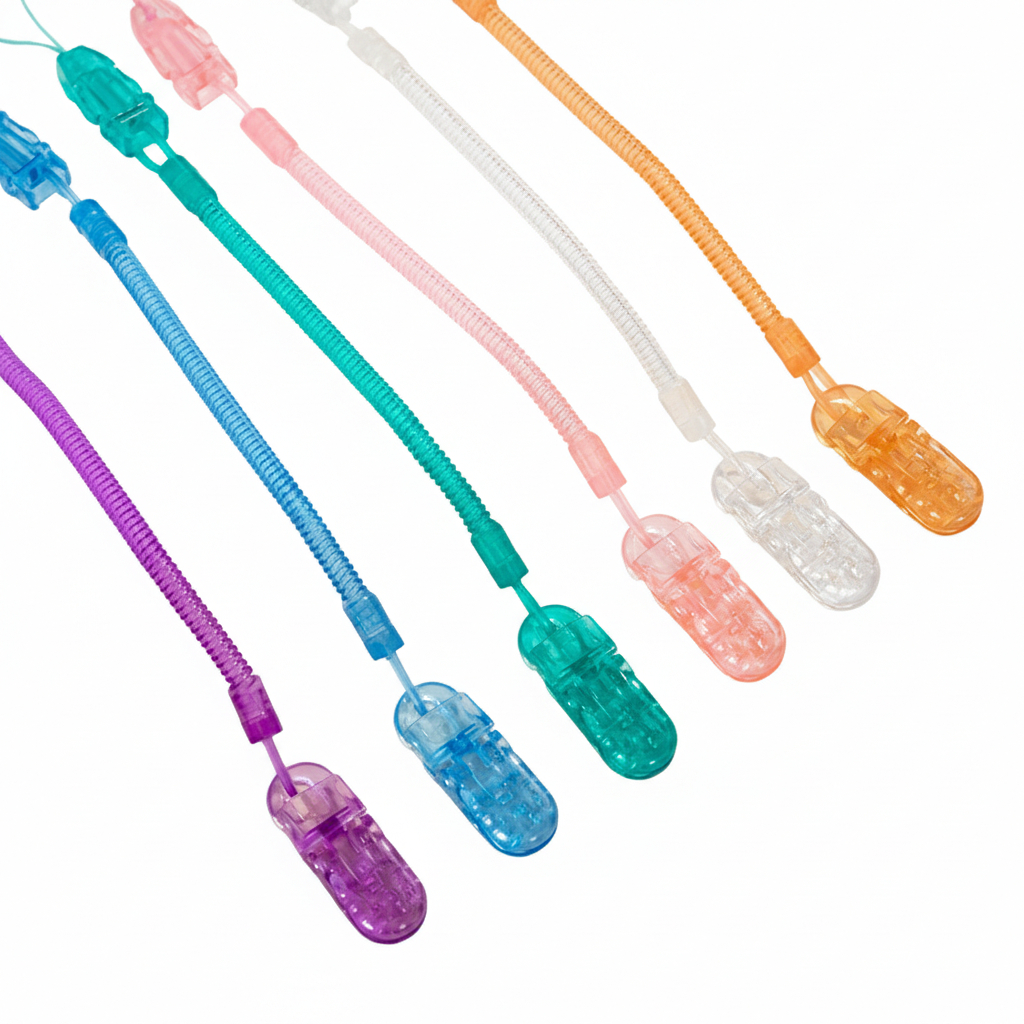 Prendedor de chupeta mola kit até 3 cores variada