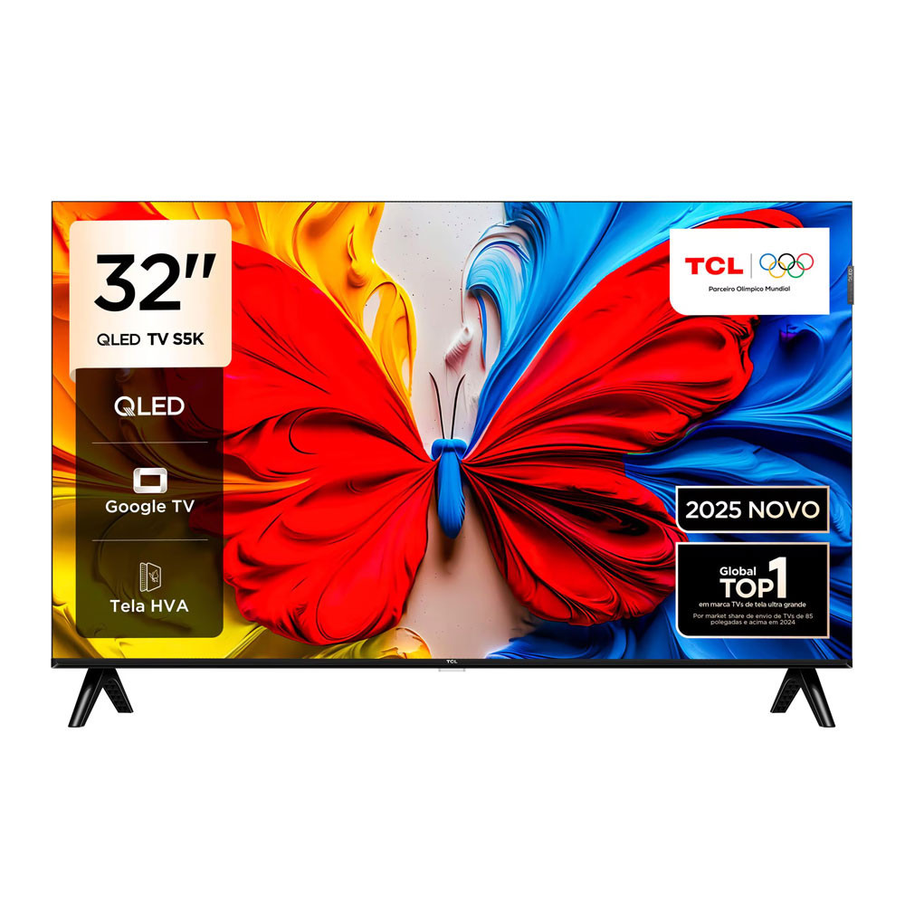 Smart TV 32 Polegadas FHD 32S5K QLED Dolby Audio T