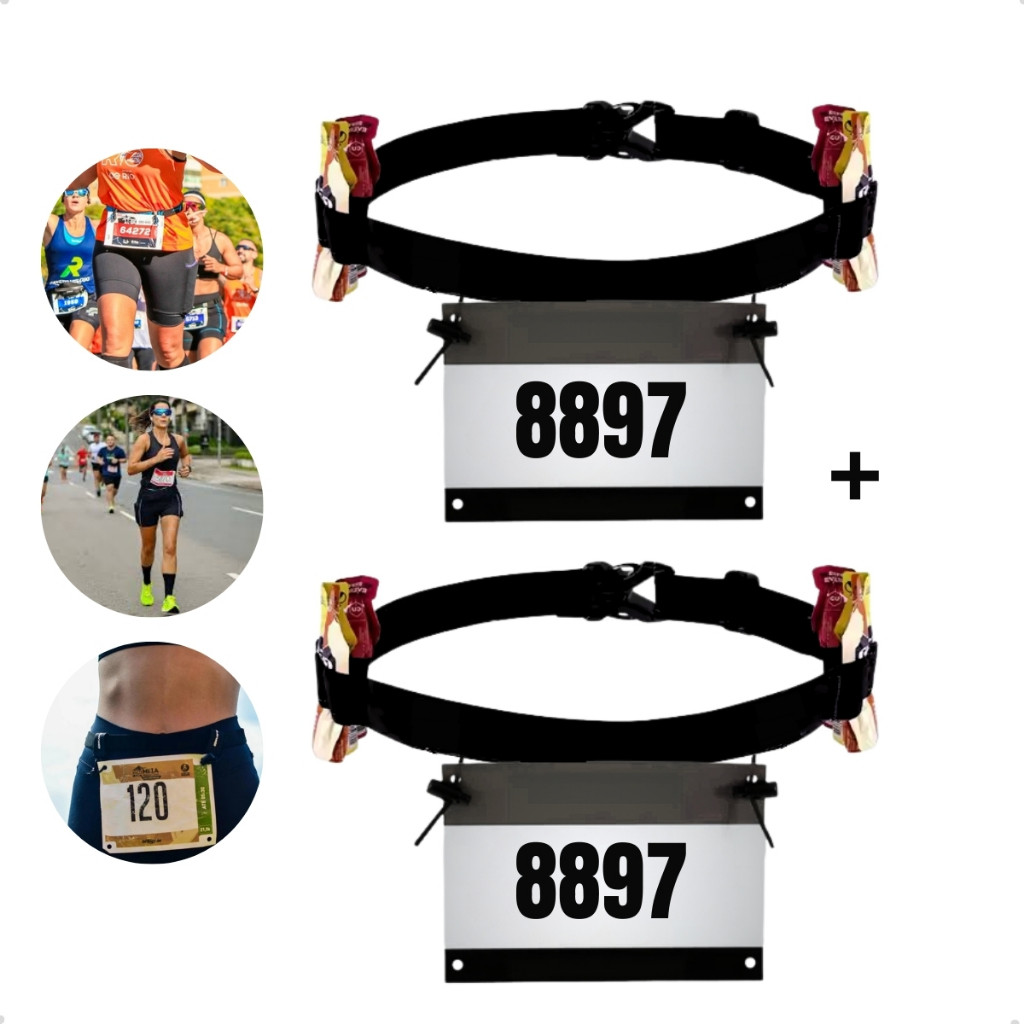 Cinto Porta Numero Para Corrida Triathlon Ciclismo