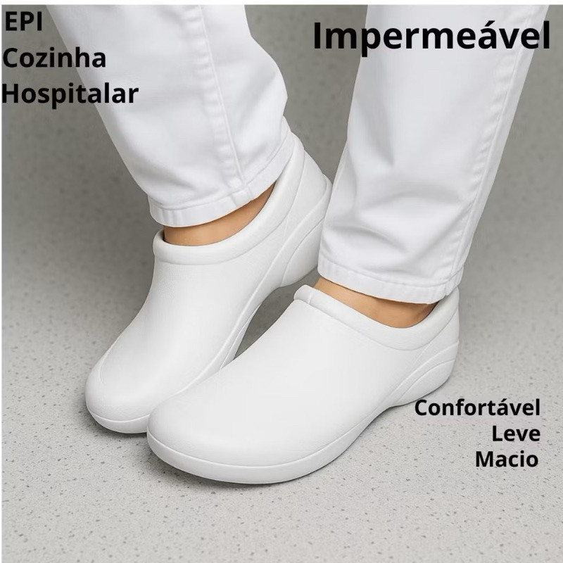Sapato Profissional Fechado Enfermagem Cozinha Sa�