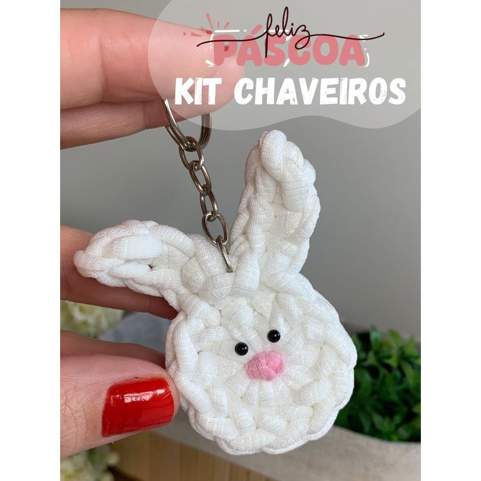 KIT Chaveiros de PÁSCOA – Coelho ou Coraç