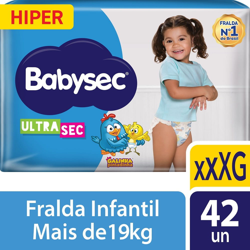 Fralda Descartável Babysec Ultrasec Hiper Galinha