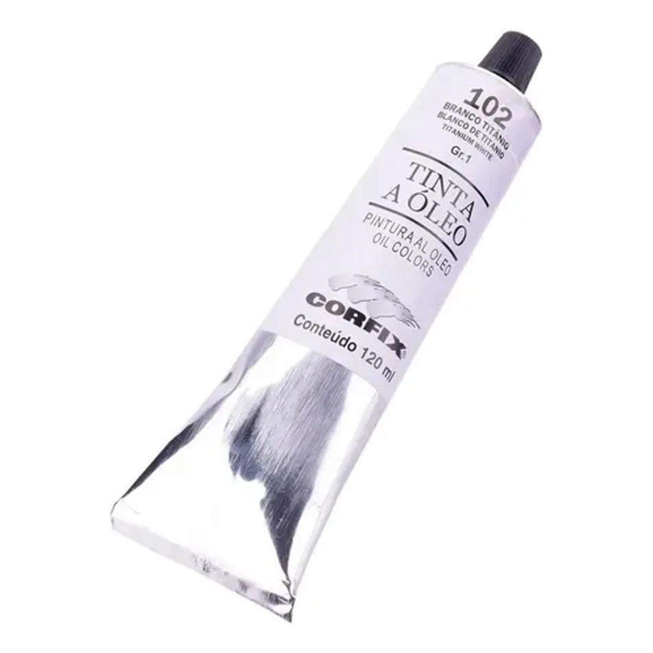 Tinta A Óleo Corfix Branco De Titânio #102 ̵