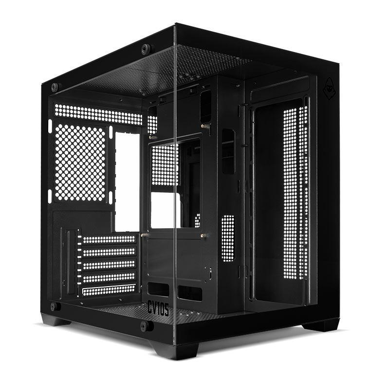 Gabinete Gamer Mancer CV105, Mini-Tower, Lateral d