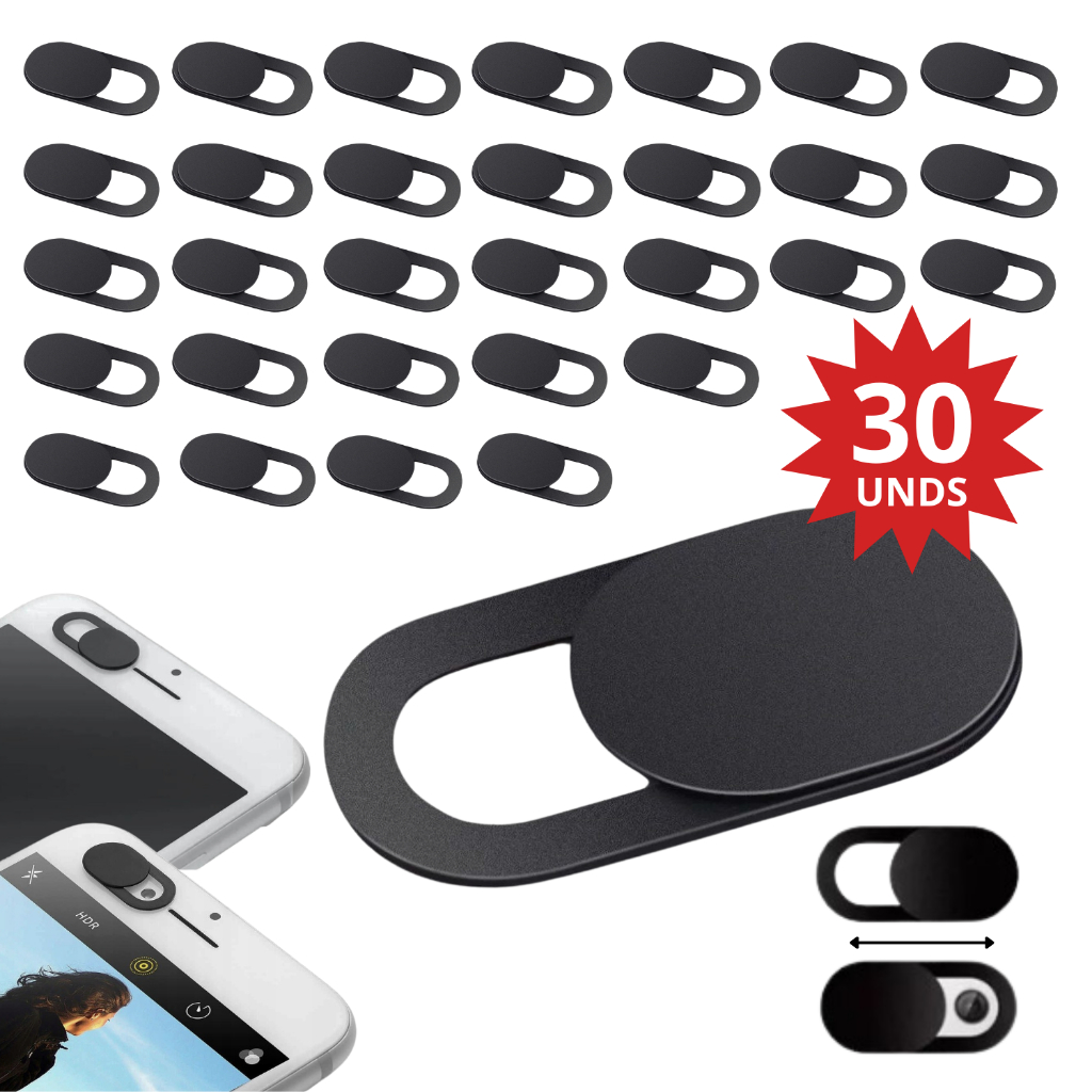 Kit 10/20/30 Protetor Câmera Webcam Notebook Celu