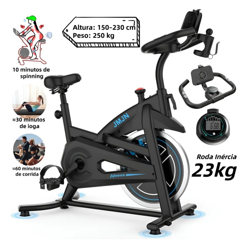 Bicicleta Ergométrica para Spinning Mecânica Rod