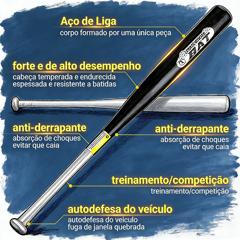 Taco de Beisebol Profissional 28/32 Liga de Aço &