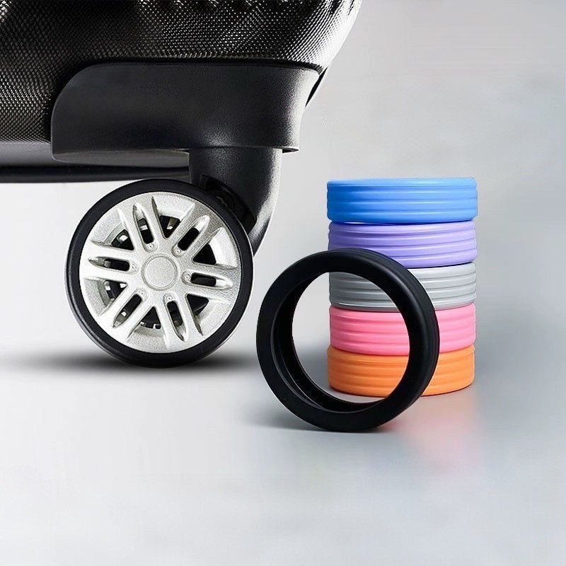 Kit 8 Capas de Silicone para Rodas de Mala –