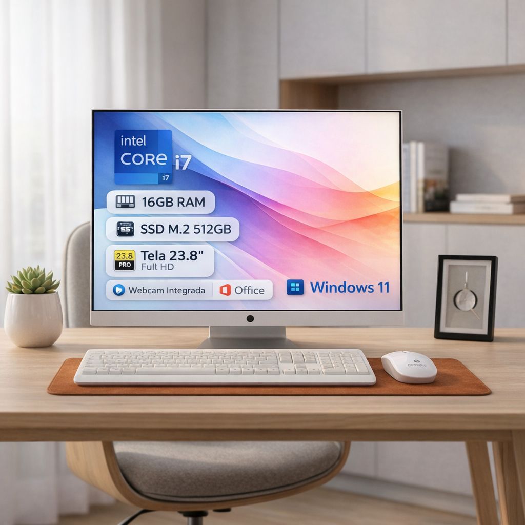 Computador All In One I7 16gb Ssd M.2 512gb Tela 2