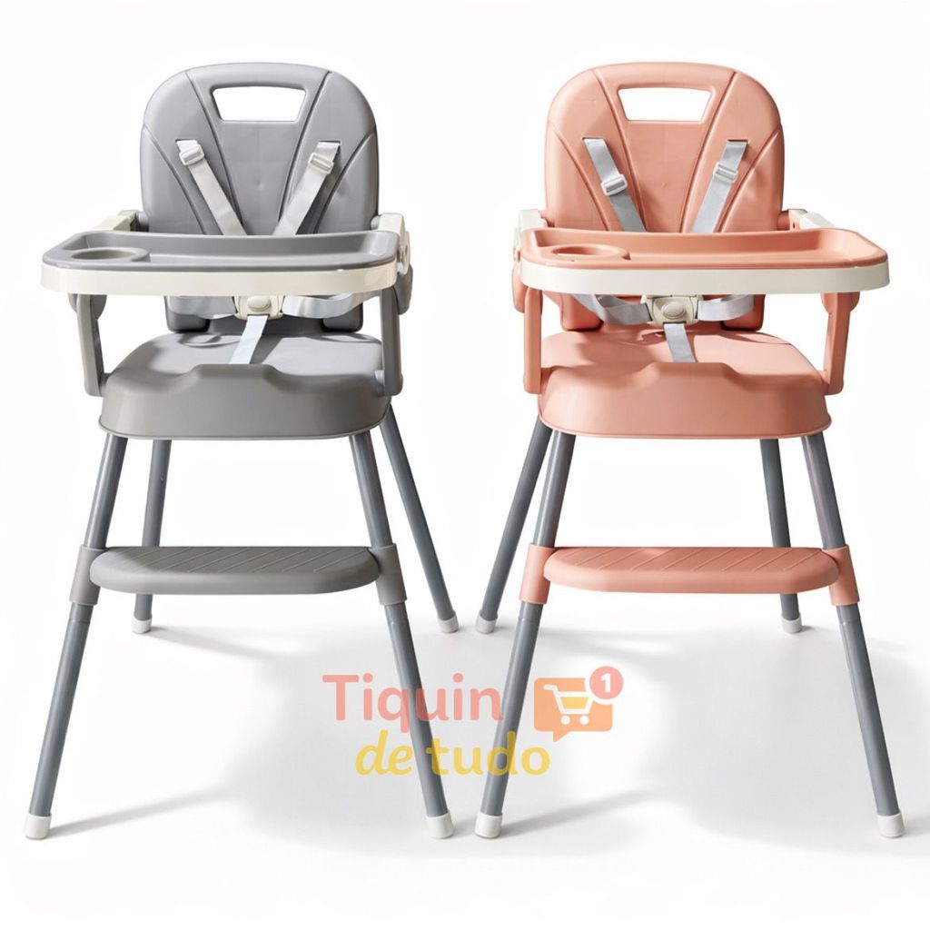 Cadeira de Alimentação Bebê 3 em 1 Portátil Me