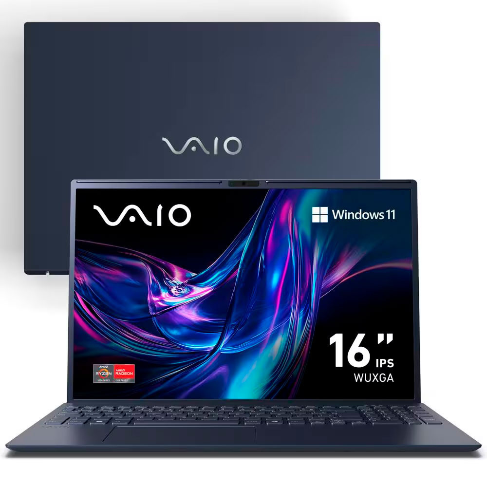 Notebook VAIO FE16 Ryzen 5-5625U 16GB RAM 512GB 16