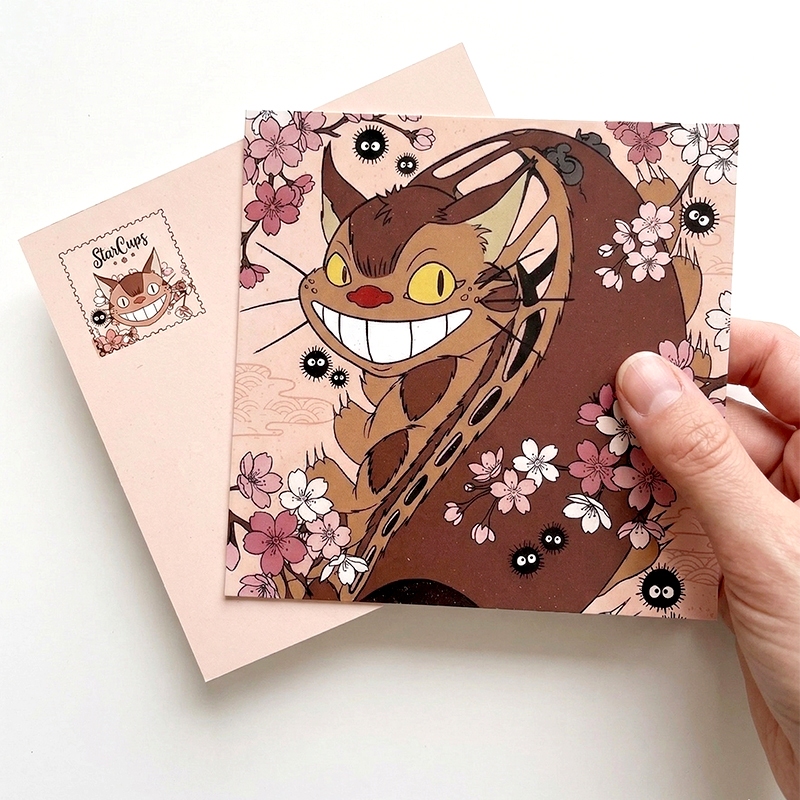 Cartão Postal Studio Ghibli CatBus 10×10 Car