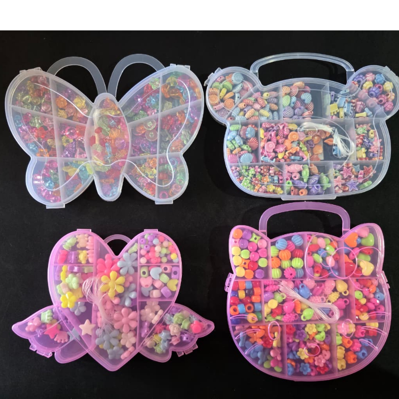 Kits de Miçangas Coloridas  Coelhinho, Borboleta 