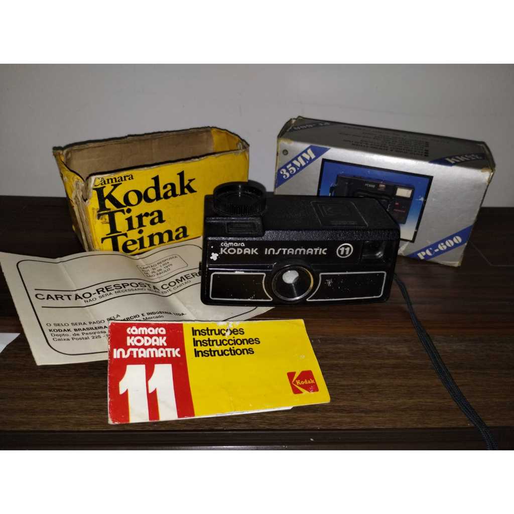 Câmera Kodak Instamatic 11  Kit Completo Vintage