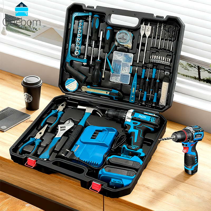 Furadeira e Parafusadeira Portátil 21V com 118 Pe