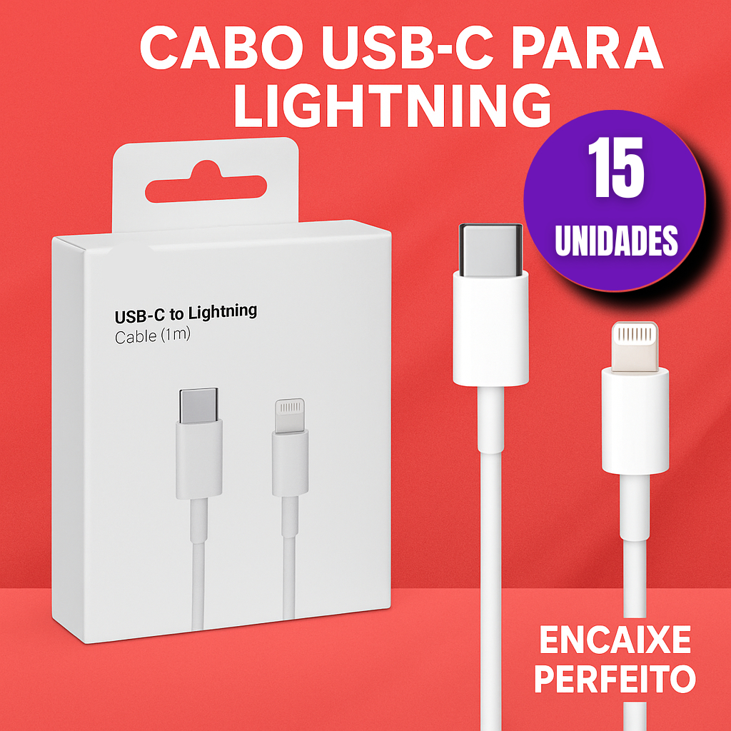 Kit  10 ou 15 Cabos Iphone Turbo Lightining Resist
