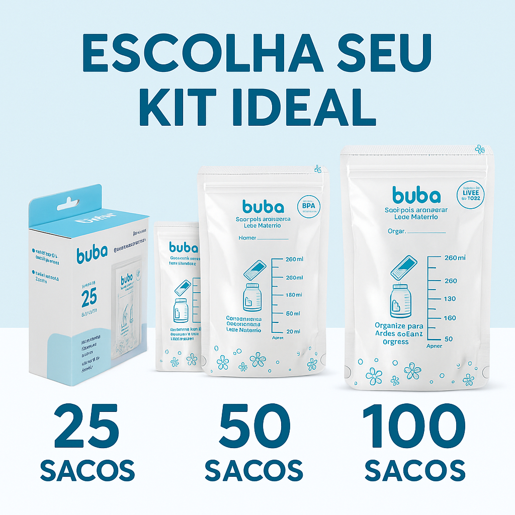Kit 25 50 E 100 Sacos Para Armazenar e Congelar Le