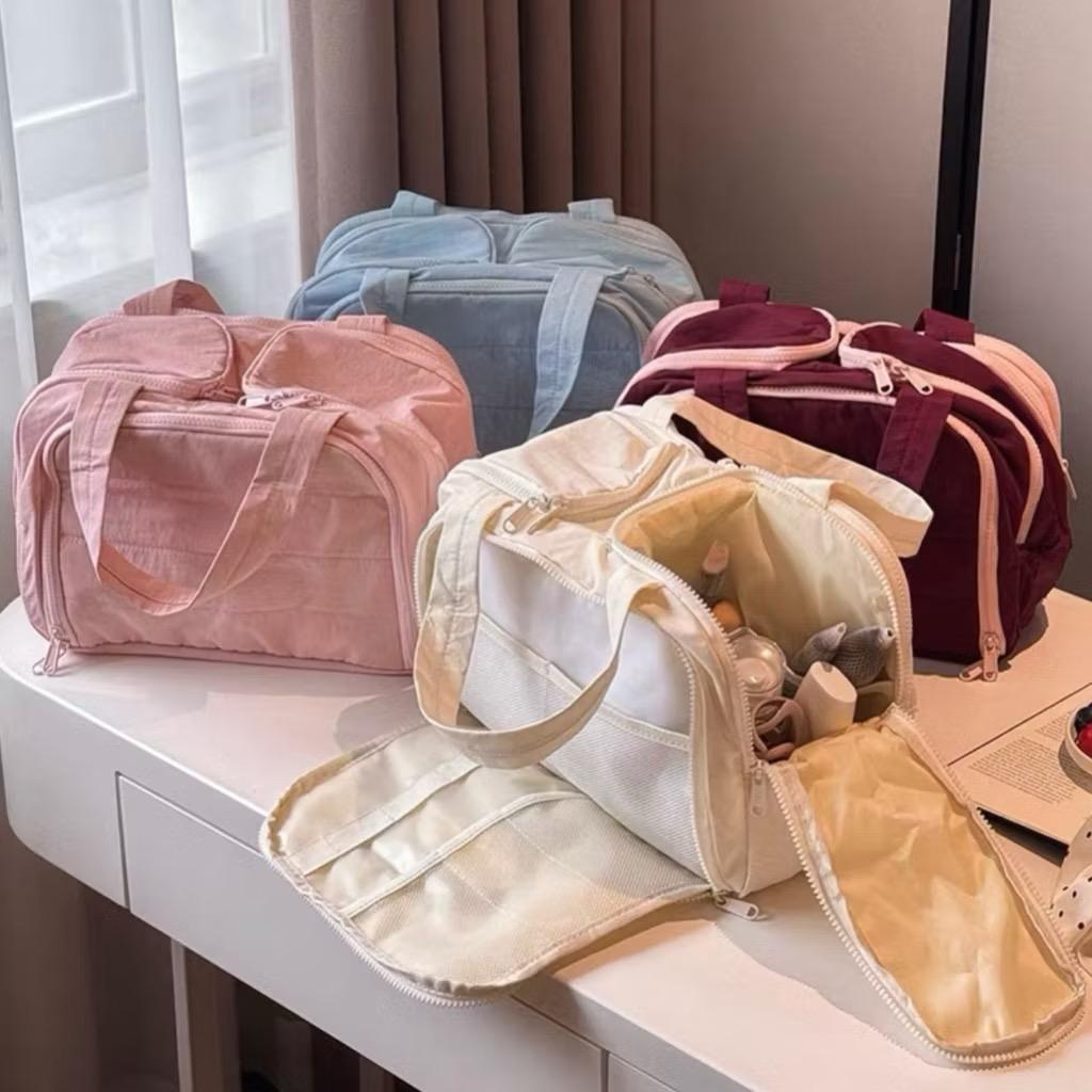 Bolsa cosmética portátil de grande capacidade, l