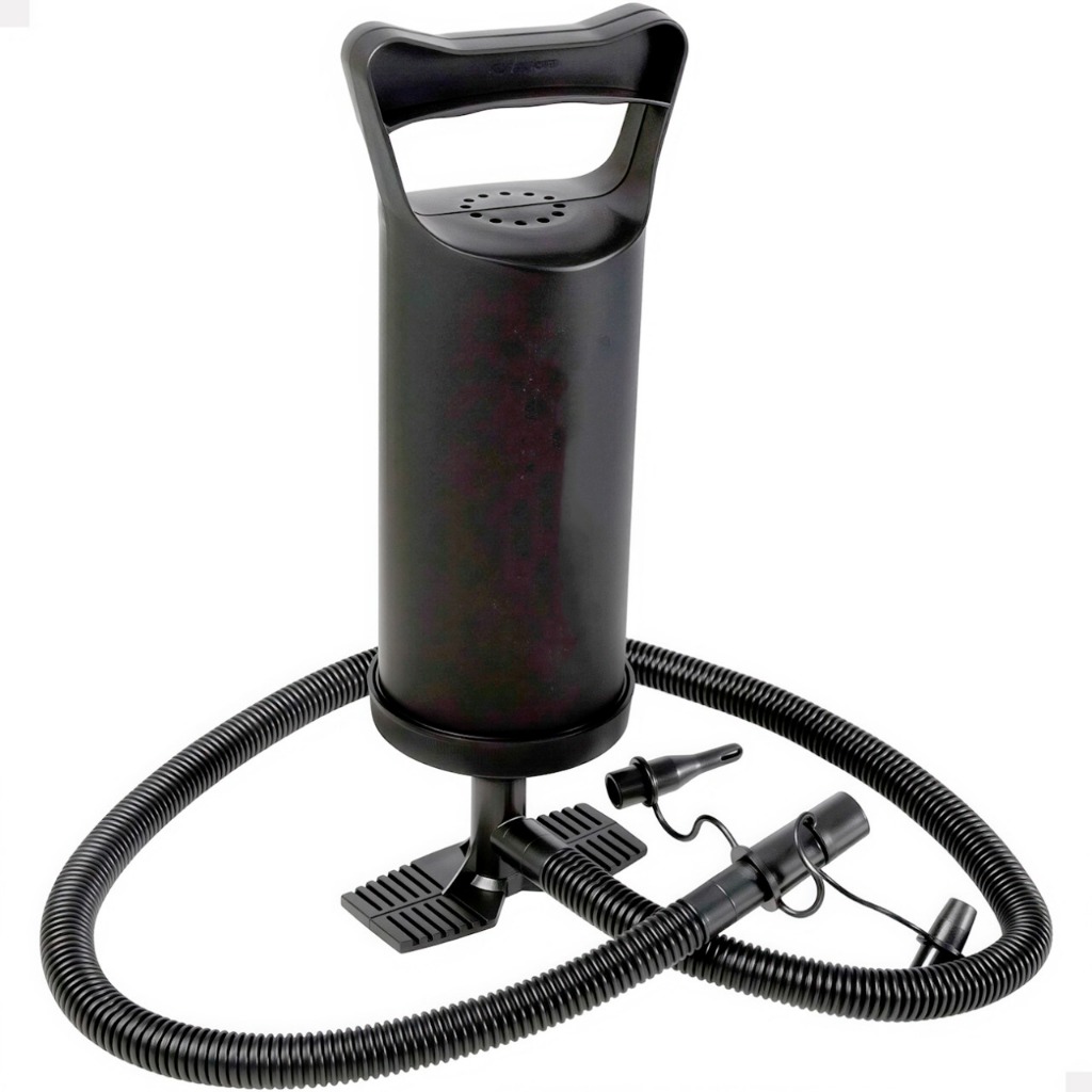 Bomba de Ar Manual de Pé com 3 Bicos Para Boias,