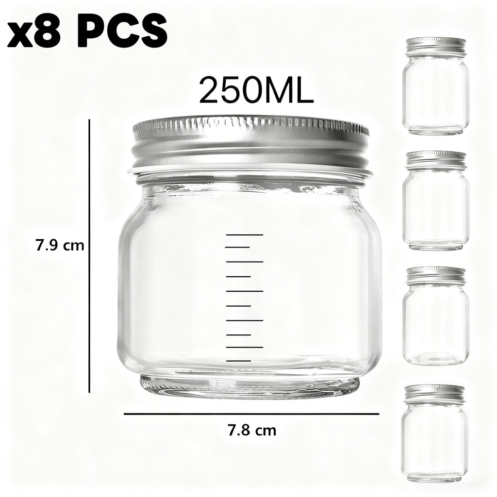 12 Potes de Vidro Armazenar Leite Materno ou Papin