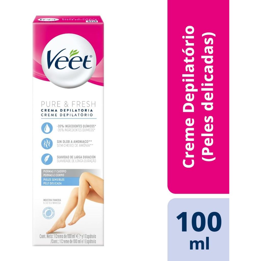 Veet Creme Depilatório Pure E Fresh Peles Delicad