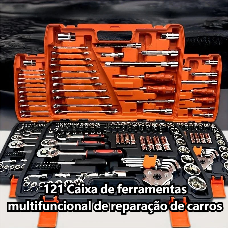 Jogo Caixa De Ferramentas Chave Soquete Catraca Ch