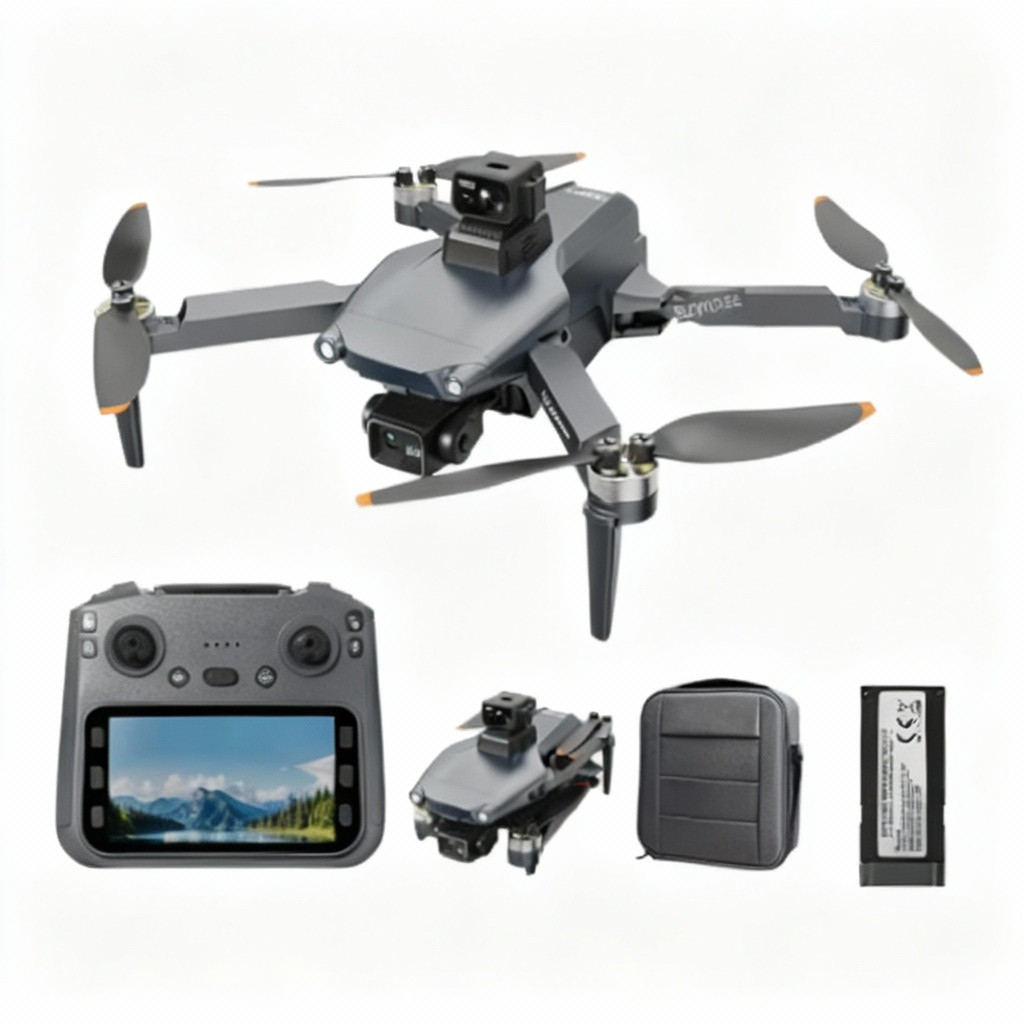 Drone L600 Pro Max  Com Tela, Câmera, Gimbal 3 Ei