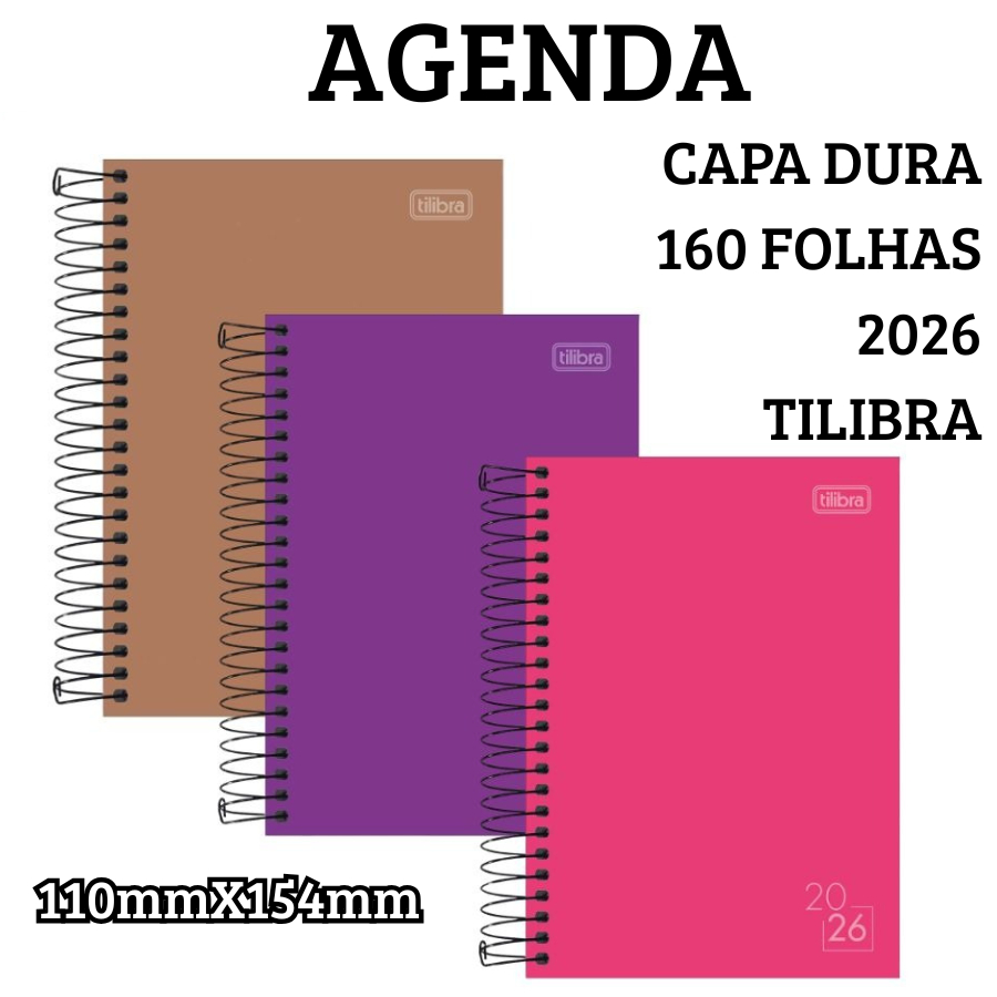 Agenda Tilibra Para Escrita Anotações Escolar 20