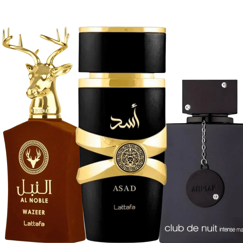 Kit 3 Perfumes Árabes Masculinos de 100ml Embalag