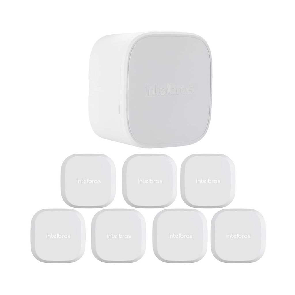 Kit 8 Caixas de Passagem Plástica Câmeras Bullet