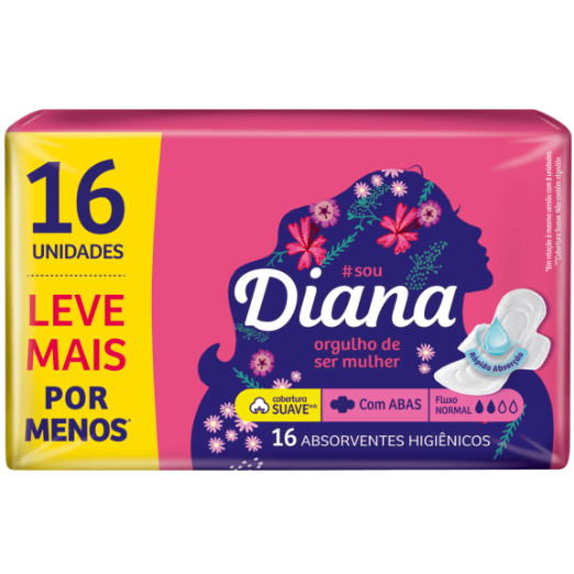 Absorvente Diana com Abas Suave Leve Mais Pague Me